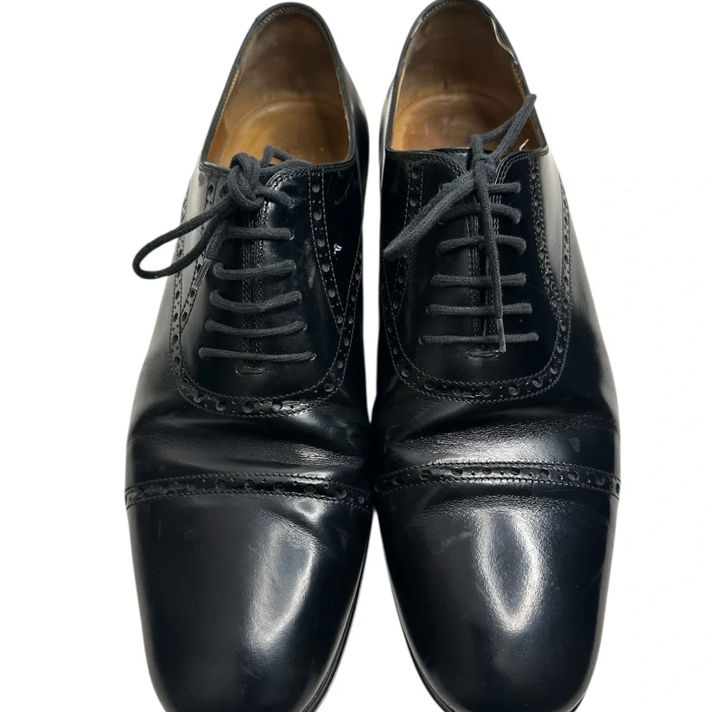 Gucci Black Leather Oxfords size 9